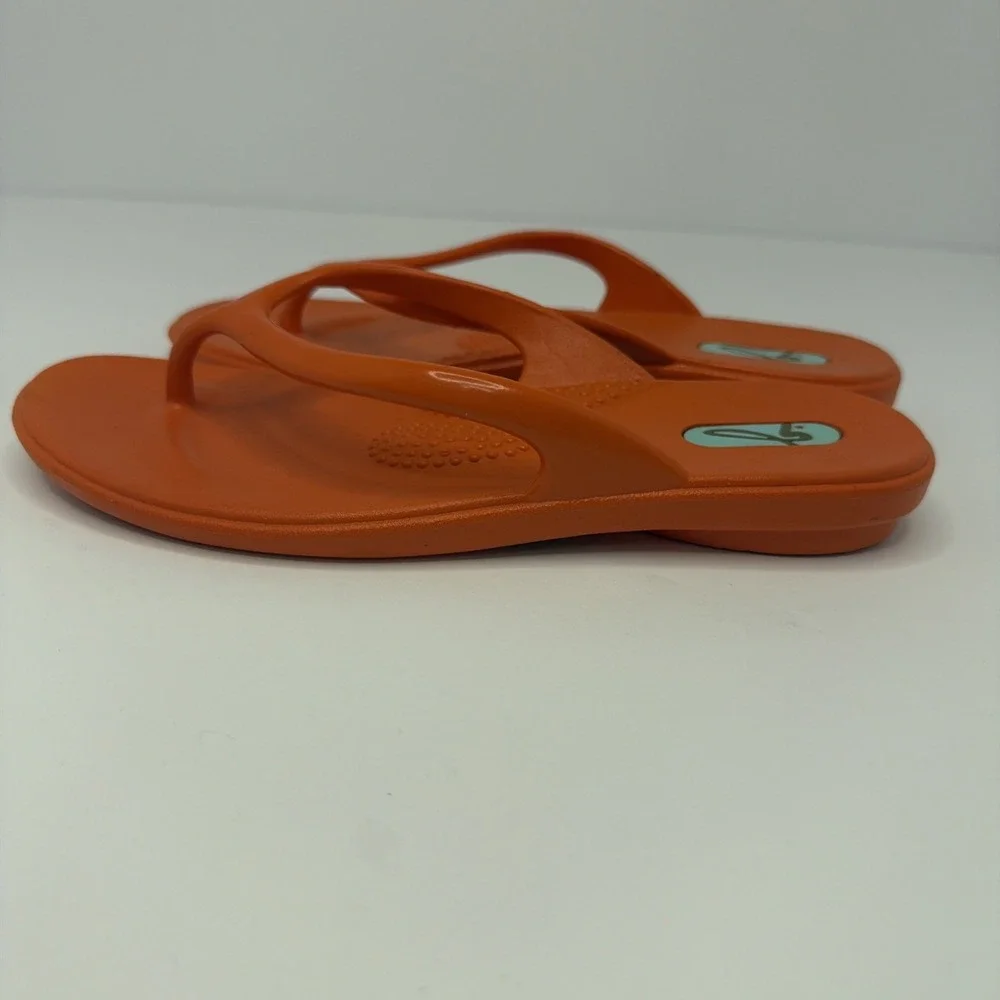 Oka B Sandal Flip Flop Thong‎ Orange Xs Kids 3-4 Costal Beach Vacation Spring